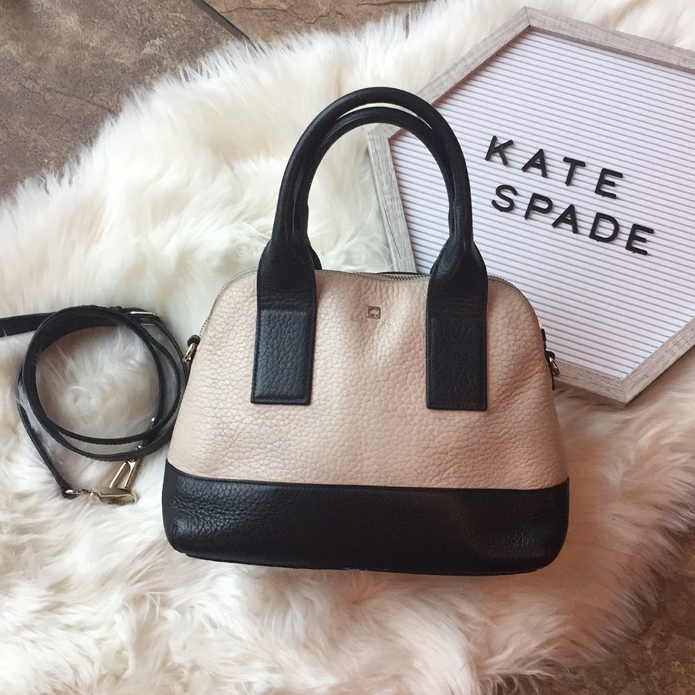 Nude pink & black Kate Spade purse